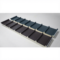 Panneau sandwich en laine de roche pour bâtiments industriels avec système de protection ignifuge pour murs et toitures