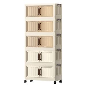 Armario de Almacenamiento Plegable Sin Instalación para Sala de Estar, Dormitorio, Cocina, Armario Multiusos de Varias Capas, Reforzado - Product Image 5