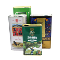 Latas Vacías para Aceite de Oliva, Envases Metálicos Ecológicos Herméticos para Almacenamiento de Aceite de Cocina, Capacidades de 750ml/1L/2L/3L
