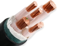 Câble d'alimentation industriel basse tension YUWAN 450V 5*6, conducteur en cuivre, isolation PVC, gaine PVC, utilisation en bâtiment, YJV5*6 classe 90C