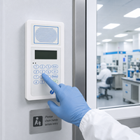 Dispositif de communication avec écran d'affichage en boîtier plastique pour interphone de salle blanche sans poussière pour hôpitaux et laboratoires médicaux