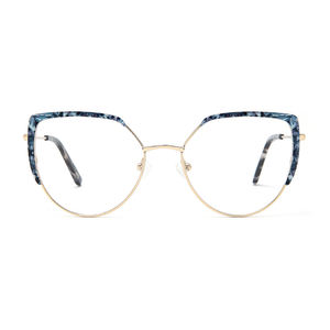 アイキャット対応ストックメタル眼鏡フレームロゴ顧客処方レディース革新的な高級アイウェア - Product Image 3