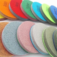 Disque de ponçage flexible en éponge diamantée pour marbre et pierre, 4 pouces/100 mm, pour ponçage à sec et humide, outils abrasifs pour terrazzo