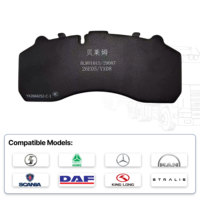 Plaquettes de frein pour camion WVA 29087, fabricant OEM, vente en gros pour pièces de remorque de véhicules commerciaux
