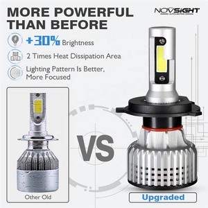 Novsight/<span class=keywords><strong>Nighteye</strong></span> A500-N12/S2 C6 système d'éclairage automatique COB 6500k 10000lm 72W A MENÉ Des Lumières h4 ampoule LED 9005 h7 h11 A MENÉ Le Phare - Product Image 5