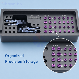 Bandeja de Implantes Veterinarios DPO de Alta Precisión 165mm, Organizador Quirúrgico para Kits Pélvicos Caninos y Felinos, Sistema DPO para Animales - Product Image 4