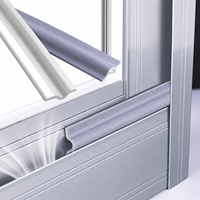 Cinta de sellado autoadhesiva para la parte inferior de puertas y ventanas, aislante de sonido, antipolvo, resistente al desgaste, para ventanas correderas.