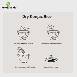 Ketoslimmo Halal Keto Friendly Low Carb Konjac <strong>Rice</strong> 1kg Shirataki Dry <strong>Rice</strong> - Product Image 4