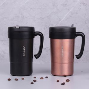 580Ml Double Wall Vacuum Travel <b>Mug</b> Tumbler Cups Stainless Steel <b>Insulated</b> Coffee <b>Mug</b> Coffee <b>Mug</b> With Handle Tubler Cups - Product Image 2