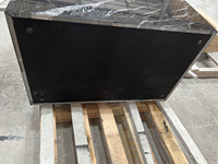 Table basse noire Marquin meubles de salon Cube Table centrale en marbre noir Table basse de luxe en bloc de marbre Nero Marquina
