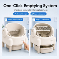 Litière pour chat à ouverture large et nettoyage automatique avec vidage automatique pour importateurs