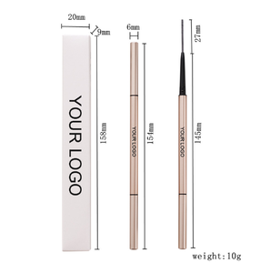 슈퍼 최고의 개인 라벨 얇은 슬림 눈썹 펜 메이크업 7 색 방수 눈썹 연필 - Product Image 6