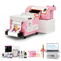 Imprimante DTF A3 B Btransfer rose, machine d'impression numérique directe sur film, 30 cm, imprimante DTF XP600 avec secoueur de poudre rose et sécheur