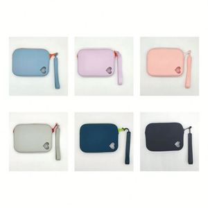 Silicone Zipper Coin Purse-Eco-Friendly Durable Fashionable Portable <b>Wrist</b> <b>Strap</b> Unisex Mini Size Daily Use Promotional Gift - Product Image 6