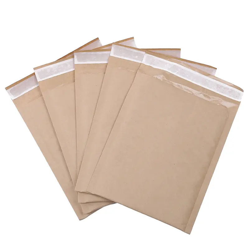 Biodegradable Kraft Mailing Bags Clothing Paper Padded Mailer Wrap Bubble Envelope Compostable Cushion Packaging Bag