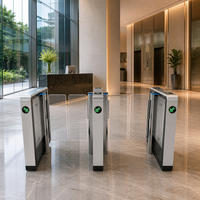 Tourniquet rapide en acier inoxydable 304 avec lecteur de carte de contrôle d'accès, code QR et reconnaissance faciale pour bâtiments commerciaux et gymnases