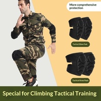 Genouillères et Coudières Tactiques Épaissies en Éponge de Polyester, Protection Complète Anti-Collision pour Hommes (Football, Volleyball)