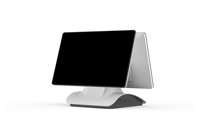 Monitor táctil inteligente de 15 pulgadas, pantalla dual, sistema android pos, software para una barra
