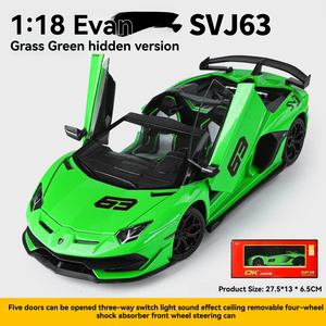 Modellino Auto in Scala 1:18 Lamborghini SVJ63 in Lega, Simulazione di Automodello con Suoni e Luci, <span class=keywords><strong>Collezione</strong></span> di Giocattoli in Metallo, Supercar - Product Image 3
