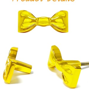 Butterfly Shape <b>Gold</b> Zinc Alloy Drawer Handle Contemporary Design Easy Installation Furniture <b>Knob</b> for <b>Cabinet</b> Wardrobe Bedside - Product Image 2