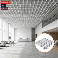 Plaques de plafond en alliage d'aluminium ignifuges et résistantes à l'humidité pour la décoration des halls d'hôtels et de centres commerciaux