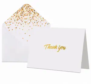 Designer Busta Biglietti di Ringraziamento Con Buste-Grazie Arancione Buste di Spedizione Mailer Oro Rosa Bianco Bolla Mailer