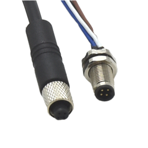 Водонепроницаемый разъем 4-контактный круглый формованный кабель Мужской Женский сварочный кабель разъем Промышленный разъем M5 M8 M12 разъем - Product Image 1