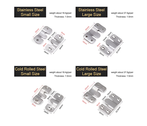 Connecteur <span class=keywords><strong>de</strong></span> lit dissimulé 1.5mm connecteur <span class=keywords><strong>de</strong></span> lit en bois connecteur intérieur matériel <span class=keywords><strong>de</strong></span> meubles canapé - Product Image 6