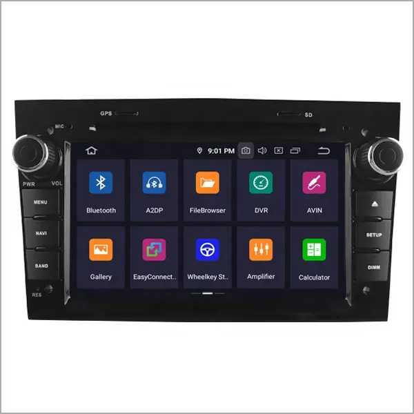 Newnavi 7 ''Android 9.0 Touch Screen Auto Radio Gps 2 Din Met Bt Voor Opel Astra/Vectra/corsa/Zafira Dvd Speler