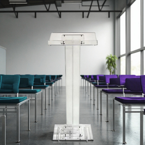Bục giảng nhà thờ hiện đại cao cấp bằng acrylic trong suốt, bục giảng acrylic trong suốt, nội thất văn phòng - Product Image 2