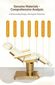 Lash Bed Modern Luxurious 3/4 Motors Adjustable Salon Shop Spa Treatment <b>Electric</b> Massage <b>Table</b> Facial Cosmetic Beauty Bed - Product Image 5