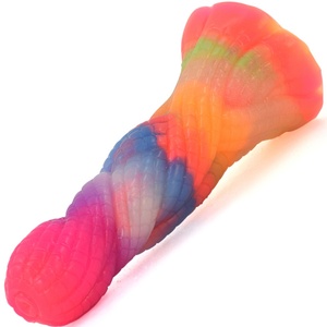 Wholesale 5 Inch Small Glow in Dark Kinky Anal Plug Soft Silicone Luminous <b>Dildo</b> Lighted Toy Fantasy <b>Dildo</b> Gift for Women - Product Image 2