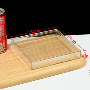 Caja de Regalo Cuadrada Personalizable de Alta Transparencia para Pastel de Boda, Caja Vacía, Material PS de Grado Alimenticio, Caja de Embalaje para Regalos - Product Image 3