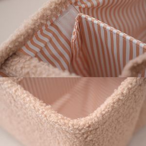 Organizzatore per Pannolini Regolabile in Nylon, Elegante Cesto Portaoggetti Rettangolare Marrone per Pannolini e Salviette - Product Image 5