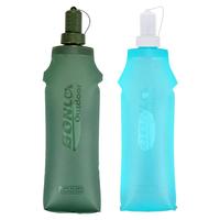 Gourde souple en TPU 250 ml 500 ml, pliable, sans BPA, anti-fuite, pour course à pied, marathon, gilet d'hydratation, ceinture personnalisée PERFAT