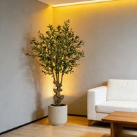 Arbre d'olivier artificiel réaliste de 150 cm, design moderne et élégant, de qualité supérieure, pour la décoration de la maison, du bureau, de l'hôtel, vente en gros