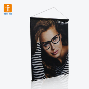 Poster Pubblicitario Personalizzato con Immagini di <span class=keywords><strong>Film</strong></span>, Elementi Quadratici e Rotoli, Striscioni in Tessuto con Asta in Lega PVC - Product Image 5