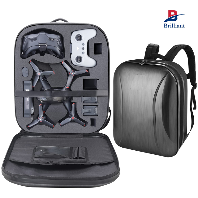 Custom Professional Hard Eva Case for DJI FPV Combo Drone Waterproof Shockproof Backpack Eva Bag for DJI Drone