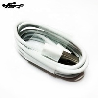 Kabel Pengisi Daya Shenzhen 2.4A Standar TPE Putih 1M untuk Iphone 100pcs, Kabel Data USB Pengisi Daya Ponsel Bahan Plastik