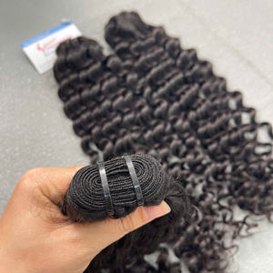 ¡Brillo suave! Extensiones de cabello humano tejido de pelo rizado vapor FÁBRICA DE Vietnam - Product Image 2