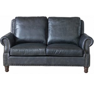 Sofá Chesterfield clásico de 2 plazas hecho con cuero premium para un confort absoluto, elegante asiento para sala de estar y duradero. - Product Image 6