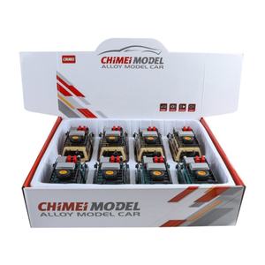 سيارة تخييم معدنية مصبوبة بمقياس 1:24 تعمل بالسحب للخلف مع مؤثرات صوتية وضوئية، أبواب قابلة للفتح وسقف تخزين، سيارة معدنية قابلة للتجميع - Product Image 4