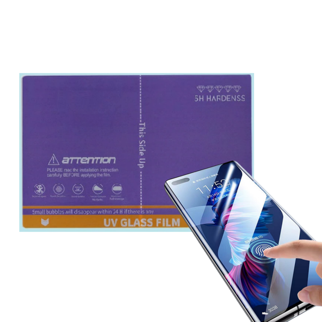 FONLYU UV Fiberglass Protective Hydrogel Film Sheets HD Fiber Glass Curved Screen Protector for Blade Cutting Machine Plotter
