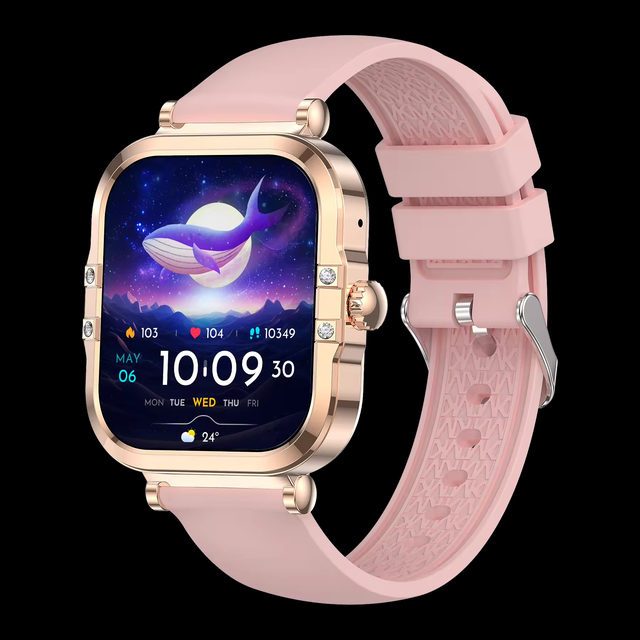 5.3 GPS Android Sports BT Call Earbuds Watch Heart Rate Monitor Blood Oxygen Blood Pressure Monitoring-Alloy Case Smartwatch