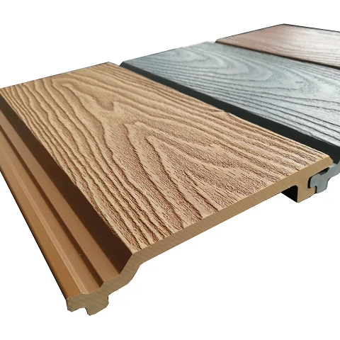 Waterproof Panels for Outdoor/ Exterior Cladding/ Wall Siding 3D WPC Exterior Wall Panel Cladding for Exterior Use