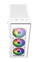 Hongyi étuis et tours pour PC de bureau avec logo personnalisé matériau en aluminium Micro ATX ITX MATX noir et blanc avec ventilateur RVB