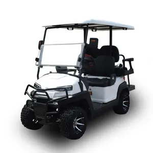 Carrinho de golfe elétrico 4 assentos com pneus offroad 48v ac sistema