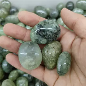 Factory Price Prehnite Tumbled Stones Wholesale Natural Crystal Gravel Prehnite polished for Fengshui