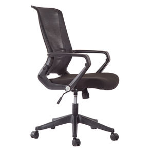 Silla de oficina giratoria de malla ejecutiva moderna, plegable y de tela con reposacabezas ajustable para personal y trabajadores de oficina - Product Image 2