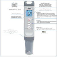 IKEME Vente chaude Nouveauté Stylo multifonction 7 en 1 étanche pH-mètre TDS/EC/pH/salinité/température/ORP pH-mètre numérique Testeur de qualité de l'eau TDS EC